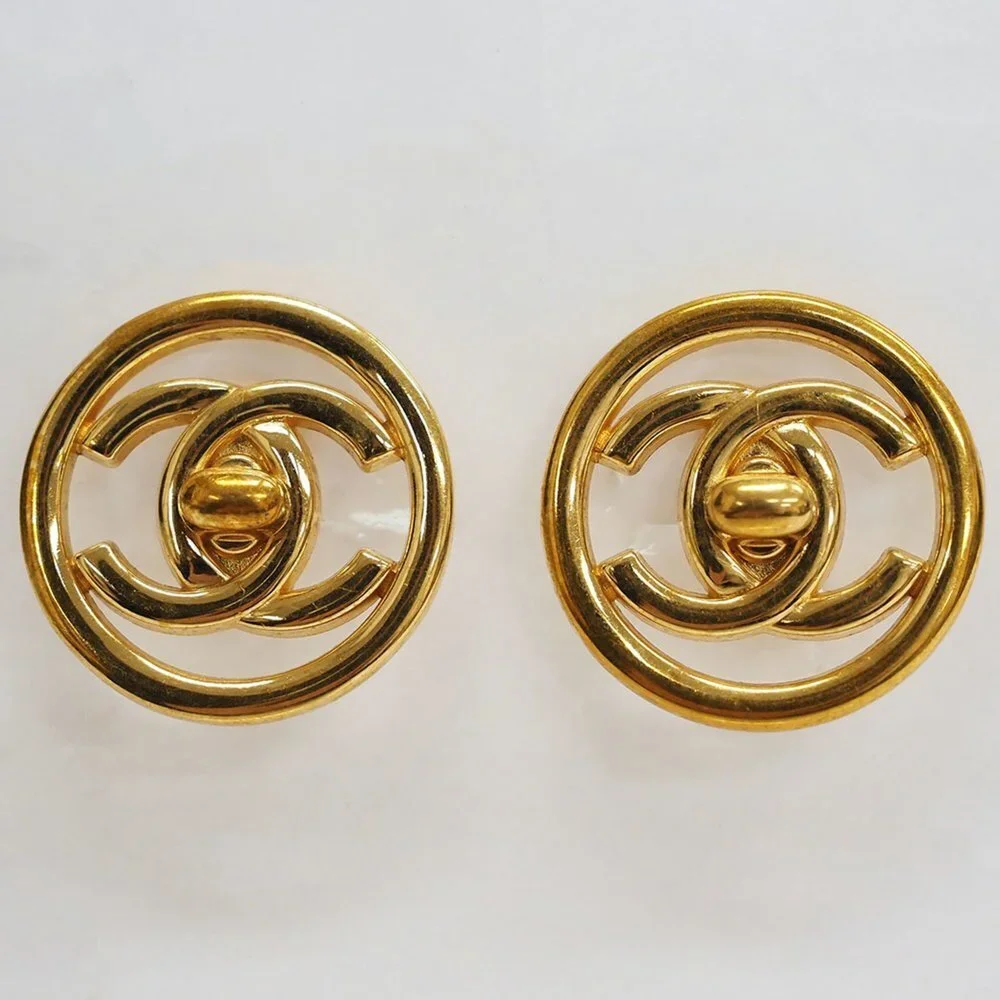 CHANEL Gold Earrings